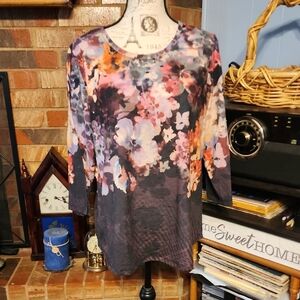 ‼️50%_5+Bundles‼️ Christopher & Banks Floral Blouse B2